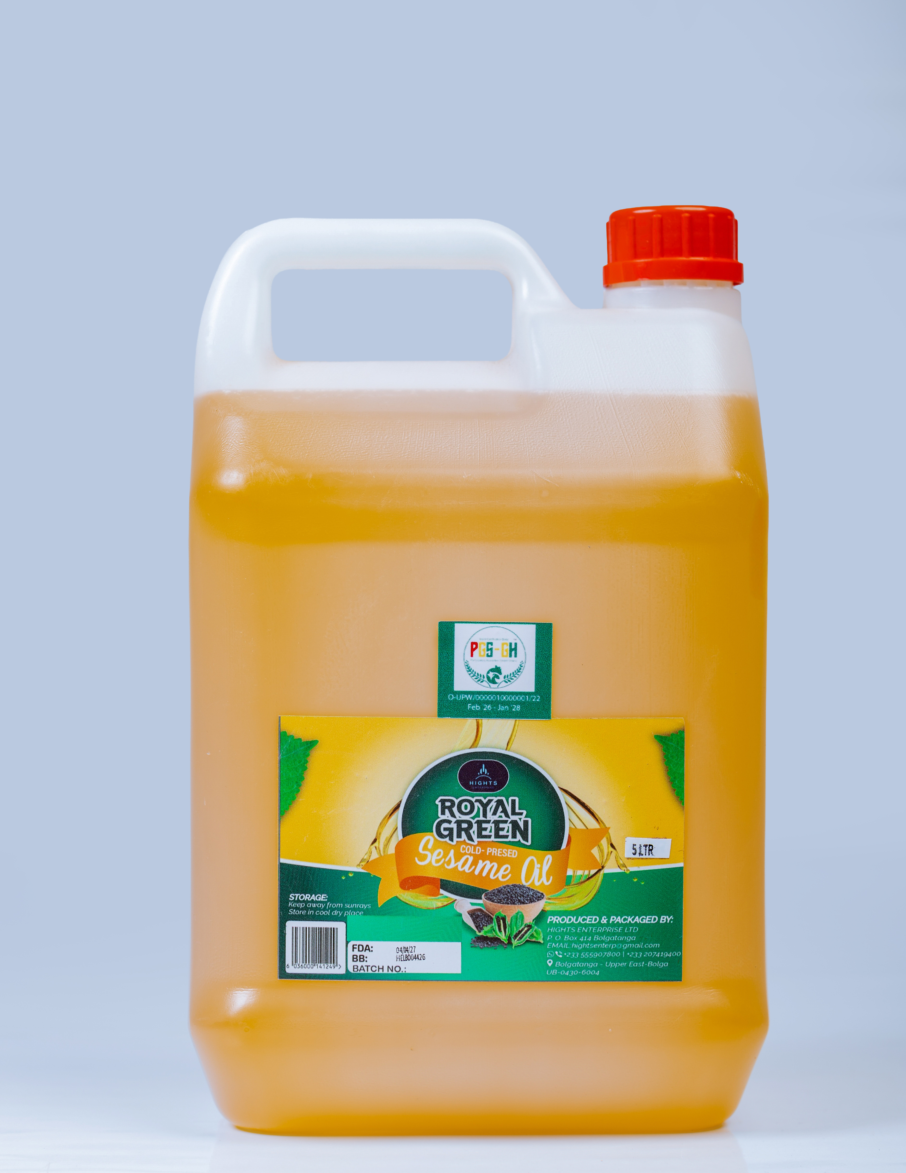 Royal Green Sesame Cooking Oil 5L