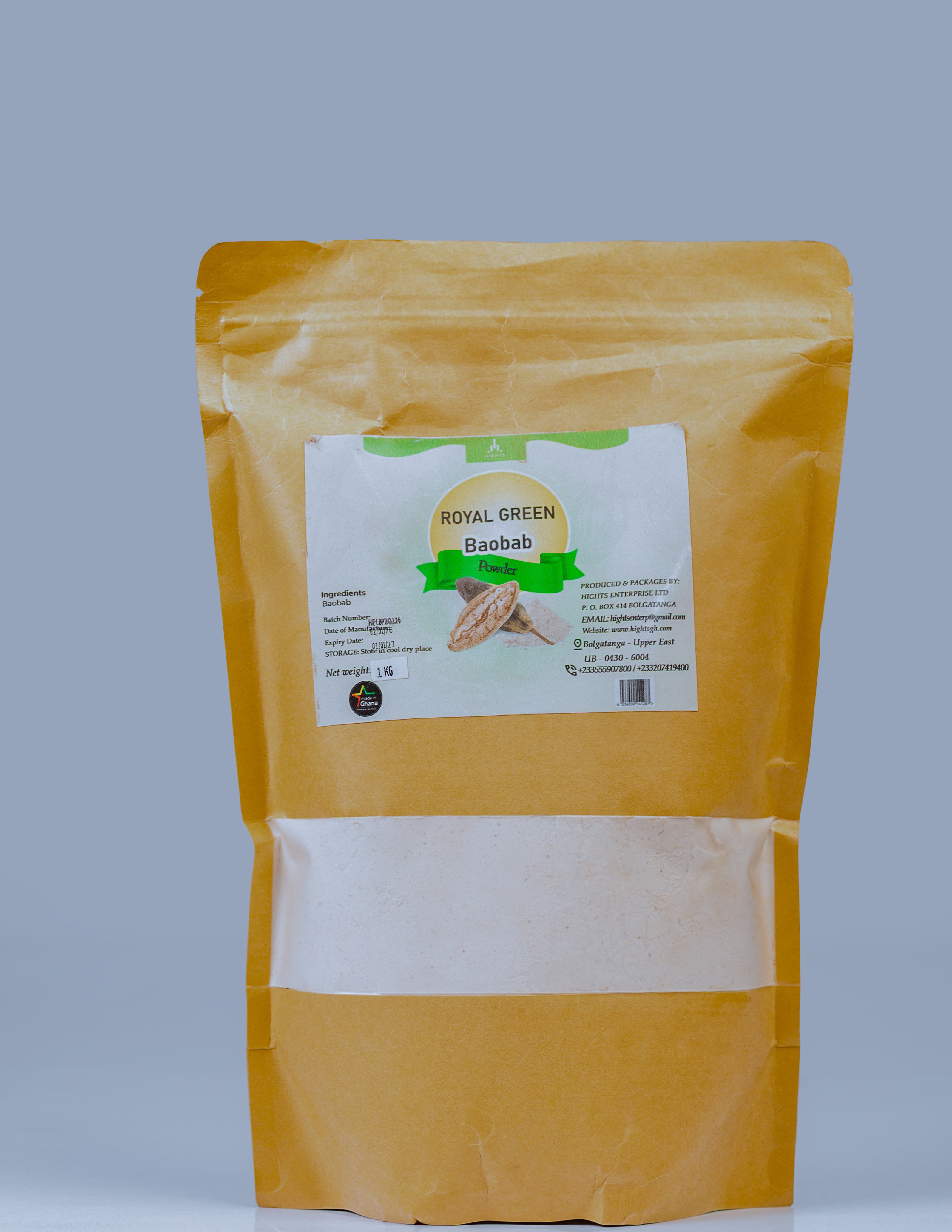 Royal Green Baobab Powder 1kg